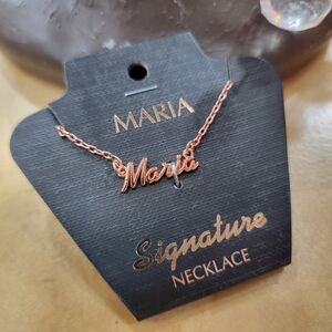 MARIA Personalized Necklace in Rose Gold